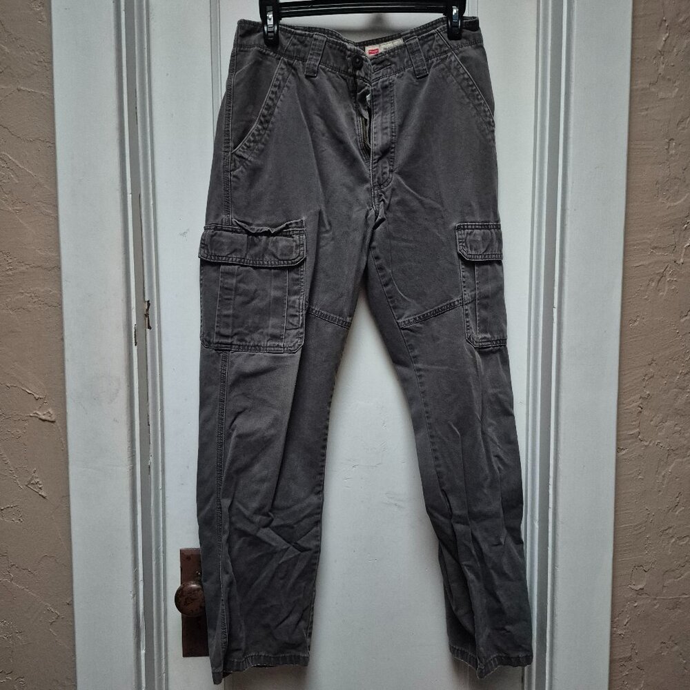 Wrangler Relaxed Fit Grey Cargo Pants - 100% cotton - 30 X 32